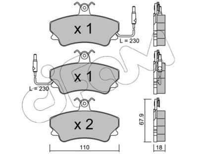 CIFAM 822-069-0 Тормозные колодки и сигнализаторы для RENAULT ESPACE II (J/S63_) 2.1 TD (J633, J634, J/S635, J/S63D) CIFAM 822-069-0 Тормозные колодки и сигнализаторы для RENAULT ESPACE II (J/S63_) 2.1 TD (J633, J634, J/S635, J/S63D)