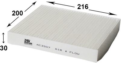 Фильтр, воздух во внутренном пространстве JS ASAKASHI AC3507 для NISSAN WINGROAD