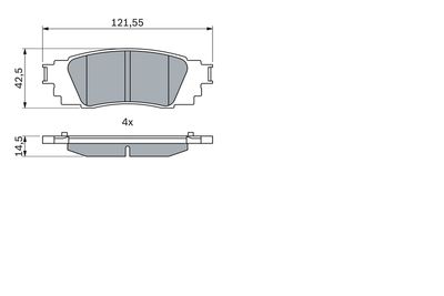 SET PLACUTE FRANA FRANA DISC BOSCH 0986424840 6