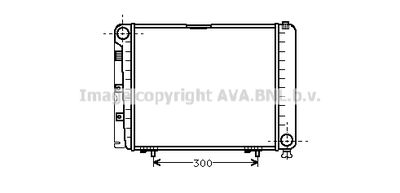 Радиатор, охлаждение двигателя AVA QUALITY COOLING MS2079 для MERCEDES-BENZ 190