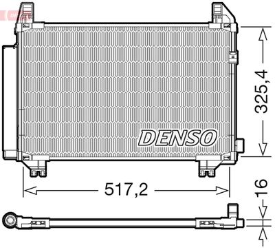 DENSO DCN50107 Радиатор кондиционера  для TOYOTA YARIS (Тойота Ярис)