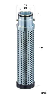 Hydraulisch filter (patroon) past: CLAAS 830, 850, 870, 890, 900, 510, 520, 520 MONTANA, 530, 530 MONTANA, 540, 550, 560, 570, 320 (832), 330 (832), 340 (834), 430 (838), 440 (839), 450 (839)