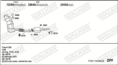 SISTEM DE ESAPAMENT WALKER FOK119468CB