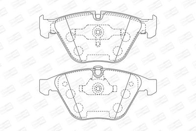 BREMSBELAGSATZ SCHEIBENBREMSE CHAMPION 571990CH 1