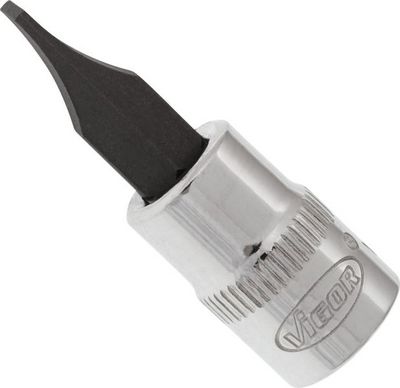 Vigor V2429N Nástrčná hlavice plochá 1,2 x 7 mm 1/4"