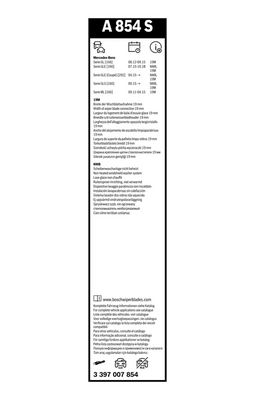 LAMELA STERGATOR BOSCH 3397007854 6