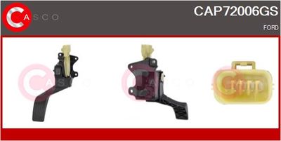 SET PEDALE CONDUCERE CASCO CAP72006GS