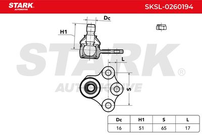 Шарнири STARK SKSL-0260194