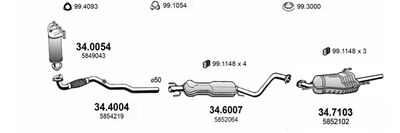 SISTEM DE ESAPAMENT ASSO ART4335