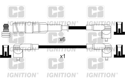 Комплект проводов зажигания QUINTON HAZELL XC838 для VW CORRADO
