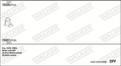 ABGASANLAGE WALKER ADK100040BB