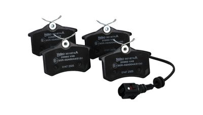 BREMSBELAGSATZ SCHEIBENBREMSE VALEO 301674A 25