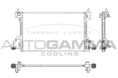 AUTOGAMMA 107328 Радиатор охлаждения двигателя  для OPEL AMPERA (Опель Ампера)