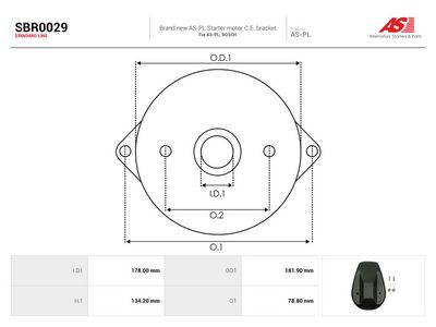 Starterdeksel, forgasser AS-PL SBR0029
