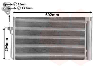 CONDENSATOR CLIMATIZARE VAN WEZEL 06005273