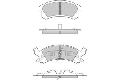 Комплект тормозных колодок, дисковый тормоз E.T.F. 12-0779 для CHEVROLET CORSICA