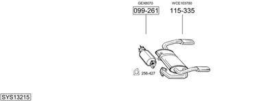Изпускателна система BOSAL SYS13215