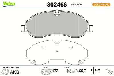 SET PLACUTE FRANA FRANA DISC VALEO 302466