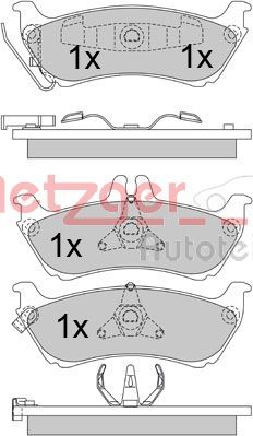 Brake Pad Set, disc brake 1170339