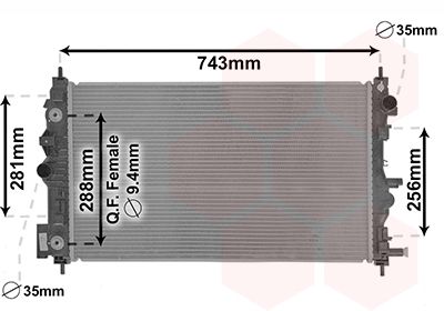 VAN WEZEL 08002046 Крышка радиатора  для CHEVROLET CRUZE (Шевроле Крузе)