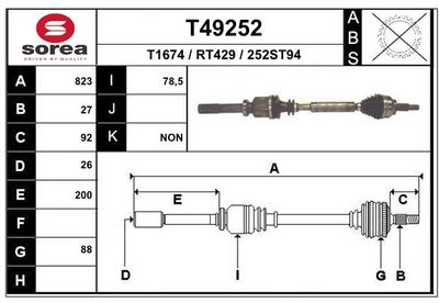 ANTRIEBSWELLE EAI T49252