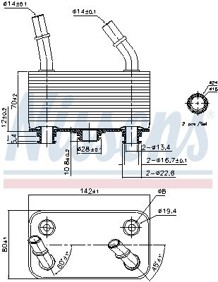 ÖLKüHLER AUTOMATIKGETRIEBE NISSENS 90787 5