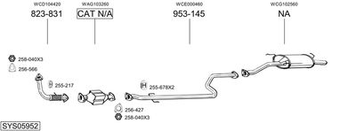 ABGASANLAGE BOSAL SYS05952