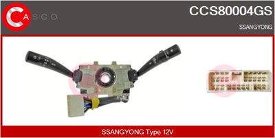 Выключатель на рулевой колонке CASCO CCS80004GS для SSANGYONG REXTON