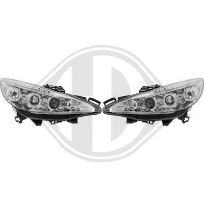 Комплект главных фар DIEDERICHS 4226280 для PEUGEOT 207