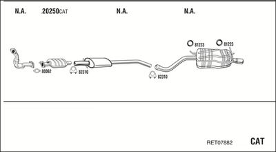 Układ wydechowy WALKER RET07882