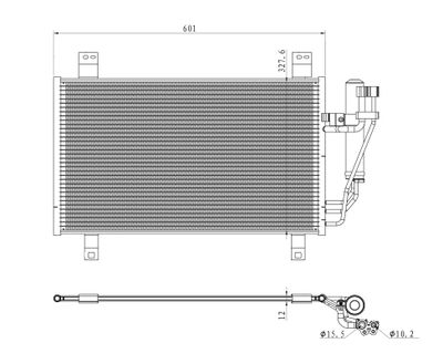 Kondensor, klimatanläggning NRF 350361