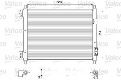 VALEO 815092 Радиатор кондиционера  для NISSAN CABSTAR (Ниссан Кабстар)