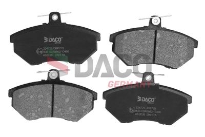 Комплект тормозных колодок, дисковый тормоз DACO Germany 324725 для SEAT INCA