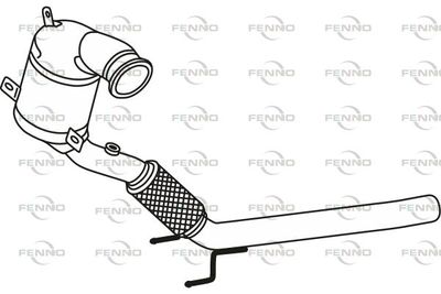FENNO P8136CAT Катализатор для SKODA OCTAVIA III (5E3, NL3, NR3) 1.8 TSI 4x4