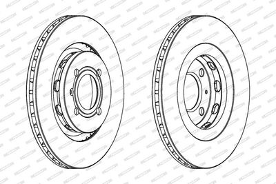 BREMSSCHEIBE FERODO DDF339 1