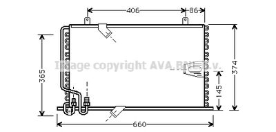 PRASCO BW5184 Радиатор кондиционера  для BMW 5 (E34) M5