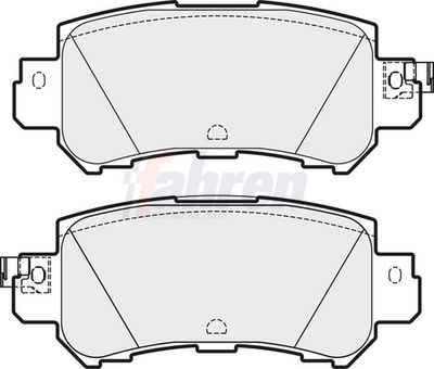 Fahren Brake Pad Set, disc brake FBP3727