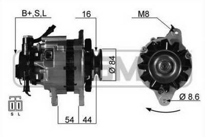 Генератор WILMINK GROUP WG2011575 для MITSUBISHI L300