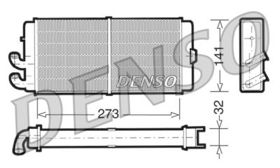 Теплообменник, отопление салона DENSO DRR02001 для AUDI 200