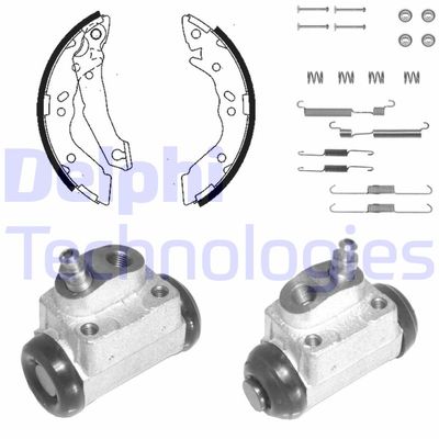 Комплект тормозных колодок DELPHI 1097 для HYUNDAI PONY