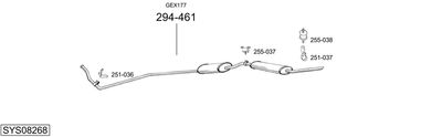 Układ wydechowy BOSAL SYS08268