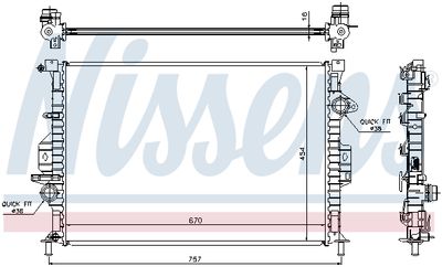 RADIATOR RACIRE MOTOR NISSENS 66857 4