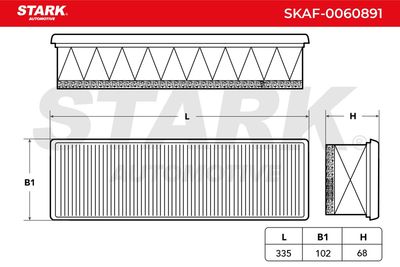 въздушен филтър STARK SKAF-0060891