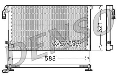Конденсатор, кондиционер DENSO DCN07004 для CITROËN SAXO