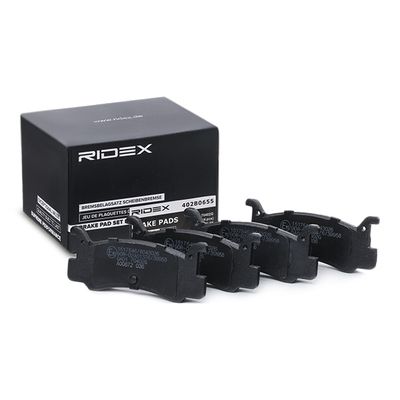 комплект спирачно феродо, дискови спирачки RIDEX 402B0655