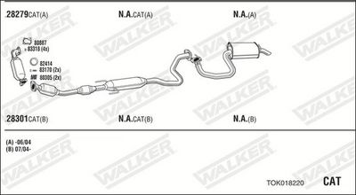ABGASANLAGE WALKER TOK018220