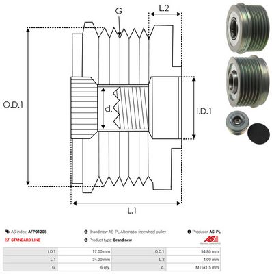 SISTEM ROATA LIBERA GENERATOR AS-PL AFP0120S 3