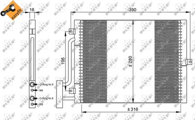 Kondensor, klimatanläggning NRF 35307