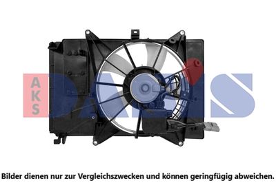 Вентилятор, охлаждение двигателя AKS DASIS 118004N для MAZDA 2