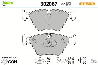 BREMSBELAGSATZ SCHEIBENBREMSE